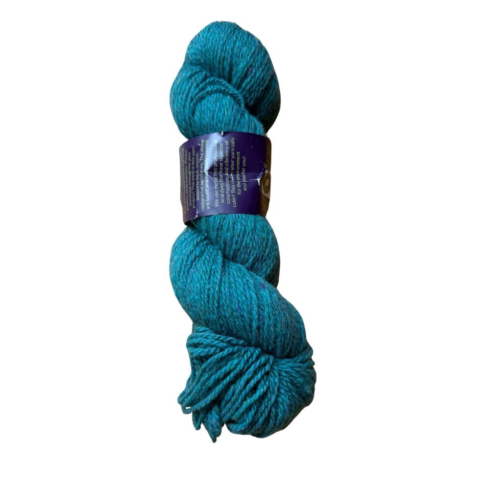 Ewetopia Sustainawool DK Hand Dyed Dragon Scales Blue/Green 230 yd Wool Yarn - Picture 2 of 4
